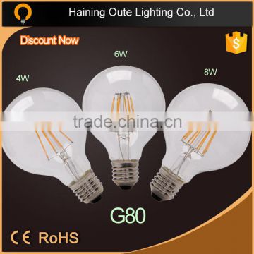 2015 Hot Selling LED Carbon 8w 6w 4w Filament Light Bulbs hot led filament bulb 4w