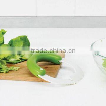 Food Grade Plastic Vegetable Fruit Cutter Salad Cutter for Kitchen Salad Shears Lettuce Chopper photo-4