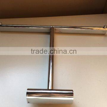 T-Rail Chrome Hanging Rail Metal Hanger Pegboard Hook