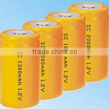 High quality NI-MH battery SC 1.2V 1500mAh