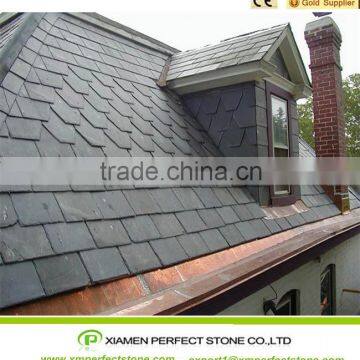 Beautiful Roof With Tiles And Floor Round Slate Roofing