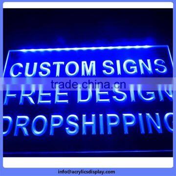 Direct Factory Price special small led signs acrylic