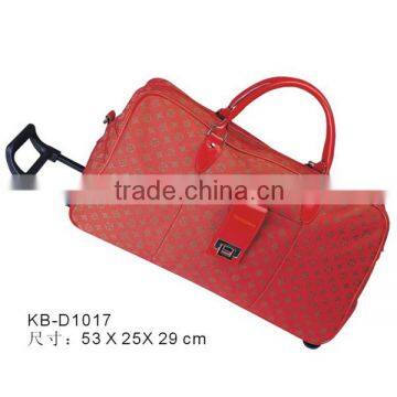 Fashion lady travel trolley bag