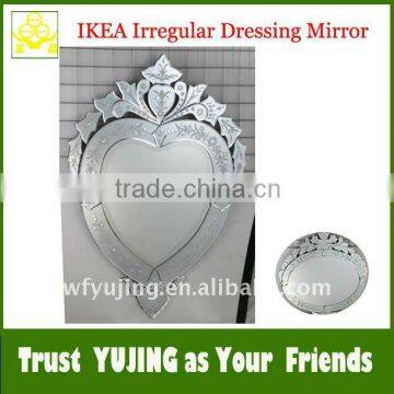 Modern Heart-Shaped Venetian Mirror