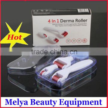 2016 The Newest 4 in 1 Derma roller / Dermaroller (1200 needles ,720 needles,300 needles and alcohol together)