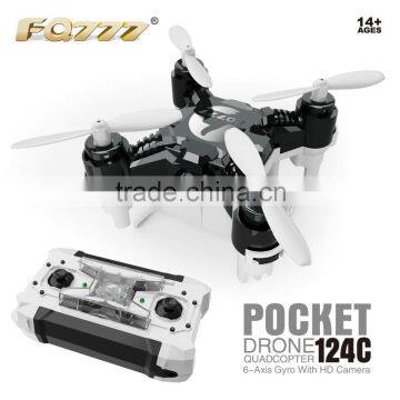 RC TOYS FQ777 124C wholesale rc camera drone quadcopter with camera uzun menzilli racing professional GPS xiaomi mi nano drone