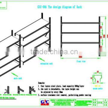 Cold Rolled Steel Q235 Warehouse Medium Duty Storage Rack photo-5