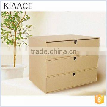 Three layers custom styles cardboard drawer storage box