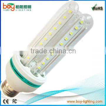 Boy factory 85-265v AC 3U shape corn with glass 12w e26 led bulb