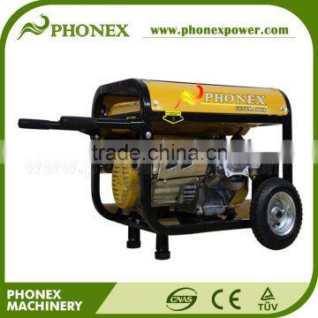 15hp 7.5kW 7500W 7,500 Watt Gasoline Generator 7.5kVA With Electric Start ,wheels