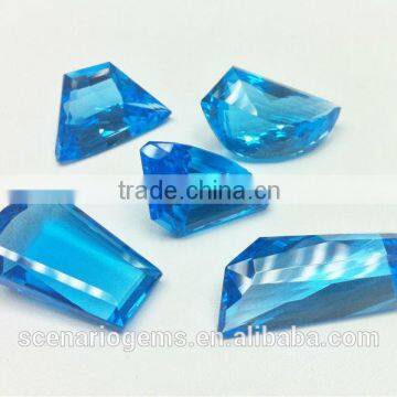 Blue Topaz Fancy Faceted/Cuts Loose Gemstone Topaz