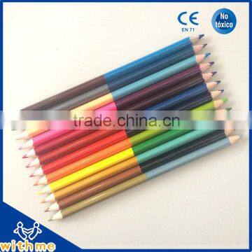 P4689-1 double side color pencil bi-colour pencils duos color pencil