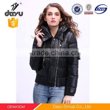 Short comfy down jacket women winter jackets windbreaker with buttons