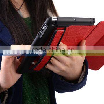 Leather Case Stand Cover Skin Protector Hand strip tray Anti-Dust Plug for Apple ipad Mini