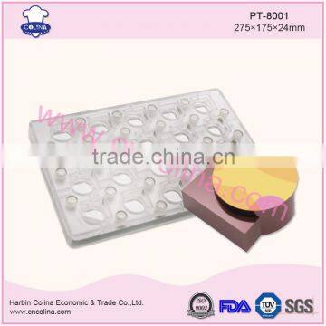 10g 20pcs plastic irregular geometrical shape pc magentic chocolate mould