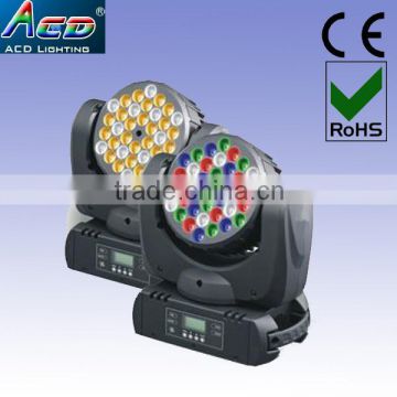 china good stage light supplier 36x3w RGB led moving head light beam stage light