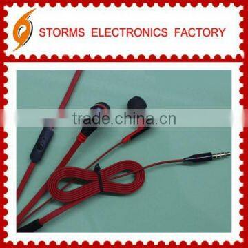 Super bass noodles cable inear earphone&headphone with microphone