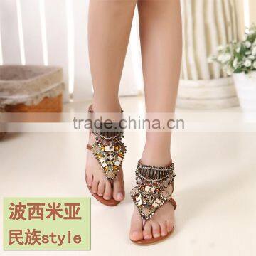 Wind beaded shoes bohemian sandals Features