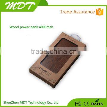 Power Bank Wood 4000, Wooden Charger Factory, Wood Power Bank