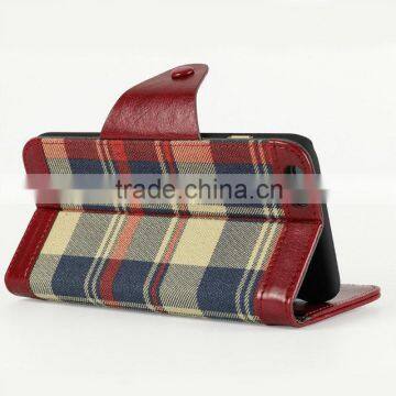 Colorfull Cloth Material Protective Wallet Case For IPhone 6s/6s Plus