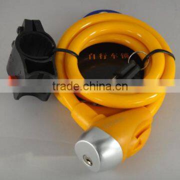 spiral lock,cable lock, bicycle lock with key HC82217