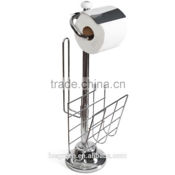 Toilet Paper Stand with Magazine Rack