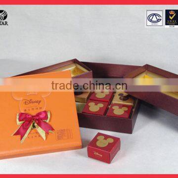 Custom Paper Cake Box With Ribbon / Cake Box Design Gift Box photo-3