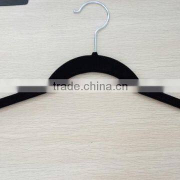 Flocking Flat Sturdy Underclothes Hanger With Notches photo-3