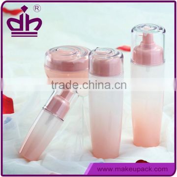 2016 new design transparent glass bottle cosmetic packing