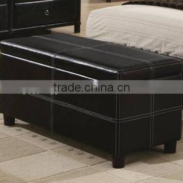 Black PVC Storage Wooden Box