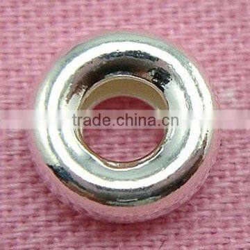 5*2.5mm big hole 925 sterling silver beads