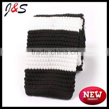 New Arrival Red Blue Stripes Knitted Tie KT062