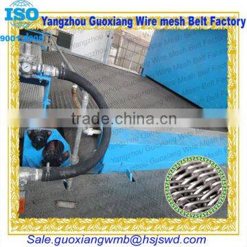 Metal flat mesh conveyor belt