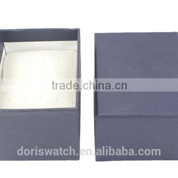 Good quality classic watch box dark blue watch case for mens watch on alibaba