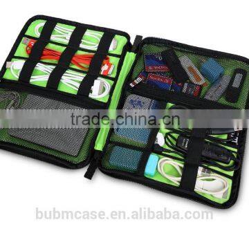 Waterproof Nylon Black Protablet Charging Cable Bag Whit Travel photo-3