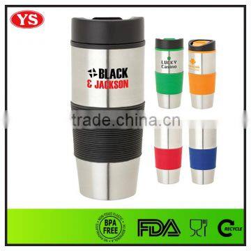 Eco-friendly 450 ml double wall stainless travel mugs wholesale