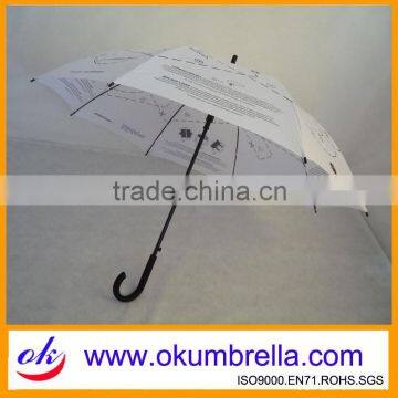 Cheap Auto Open Straight Promotional Umbrella