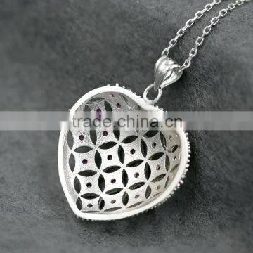 China Shenzhen Wholesale Fashion Jewelry,Sweet Heart Fashion Crystal Pendant photo-3