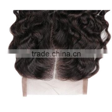 Unprocessed Loose Wave Peruvian Virgin Hair Loose Wavy Natural Hairline Free Part Closure Lace Frontal with Baby Hair