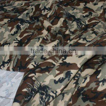 flannel bag fabric cotton camouflage flannel 20s*10s 40*42