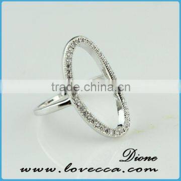 Christmas gift wholesale costume gold plated jewelry shining high quality zircon stone ring