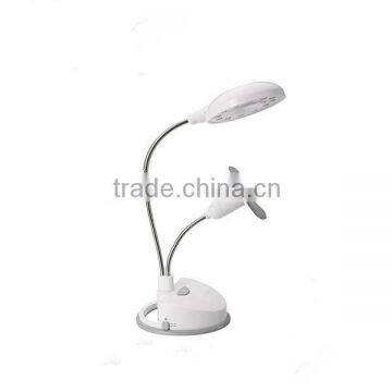 2013 hot sale usb led desk lamp with fan