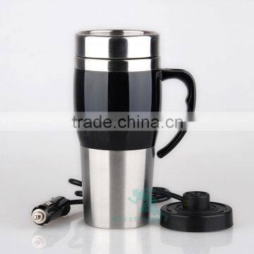Stainless Steel Heated Car Mug Travel Mug Electric Heating Mug