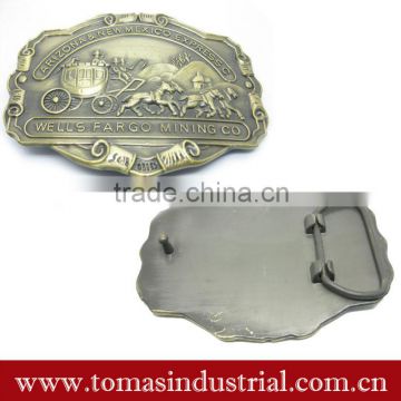 classical allusion pewter custom belt buckle