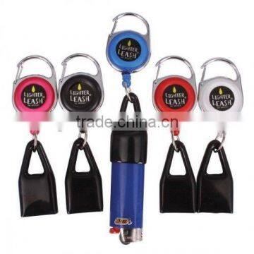 High Quality Premium Pull Out Clip Retractable Lighter Leash With Any logo