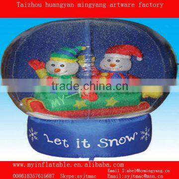 Taizhou mingyang airblown inflatable snow globe