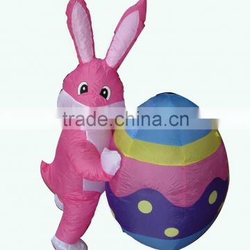 Inflatable Easter decoration of Rabbit with egg