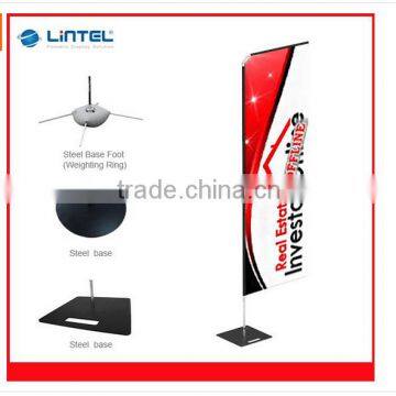 outdoor beach banner flags with steel base