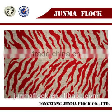 Zebra Stripe High Quality Car Seat Material Textile Products Flocked Fabric Made in China