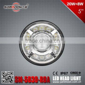 SM-5030-RDX 5 Inch Round LED Head Light DRL photo-2